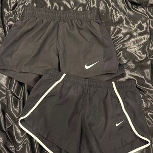 Nike Black Shorts Duo with White Swoosh